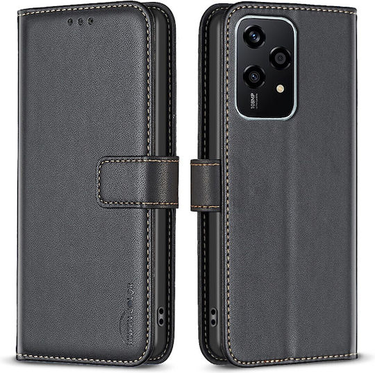 Binfen Series 12 Wallet Δερμάτινο Μαύρο (Honor 200 Lite 5G)