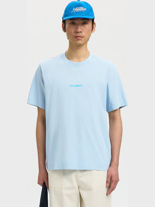 Selected T-shirt Light Blue 16100454