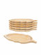 Wooden Serving Platters 34x18cm 6 Pieces