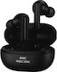 Moxom MX-TW86 In-ear Bluetooth Handsfree Ακουστικά με Θήκη Φόρτισης Μαύρα