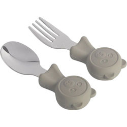 Queen Mother Baby Löffel & Kinderbesteck Panda Beige 2 Stück Queen Mother Baby Löffel & Kinderbesteck Panda Beige 2 Stück