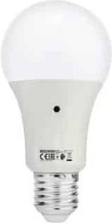 LED Лампа 10W За Накрайник E27 Неутрално Бяло 1032лм С Фотоклетка
