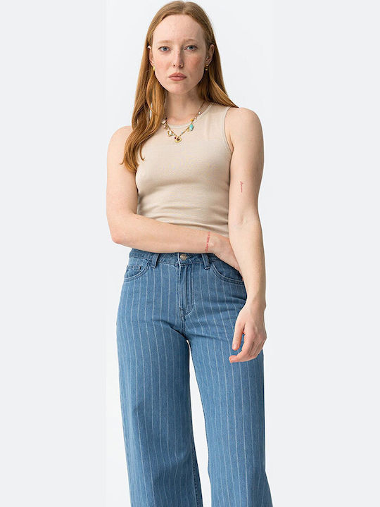 Tiffosi Bluza Damă Fără Mâneci Bej