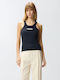Women's Sleeveless Blue Blouse