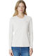 Bess Women's Polo Blouse White Yellow