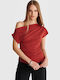 Damen Bluse Orange
