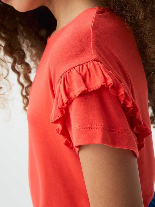 Kids Short-Sleeved Shirt Orange