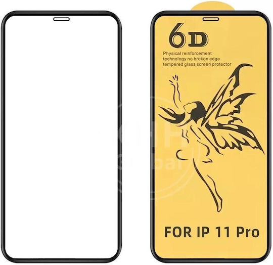 Premium Full Glue Full Face Tempered Glass Black (iPhone 11 Pro)