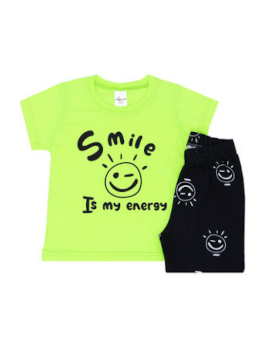 Kids Clothing Set with Shorts Summer 2 Pieces Green