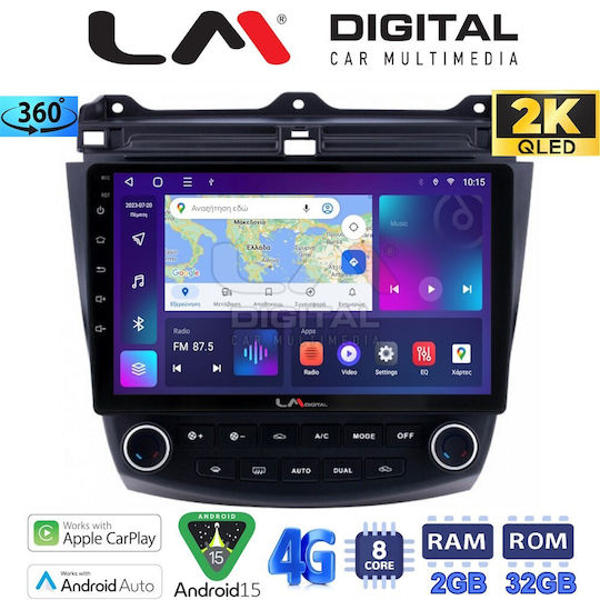 LM Digital Ηχοσύστημα Αυτοκινήτου για Honda Accord 2002>2008 (Bluetooth/USB/WiFi/GPS/Apple-Carplay/Android-Auto)