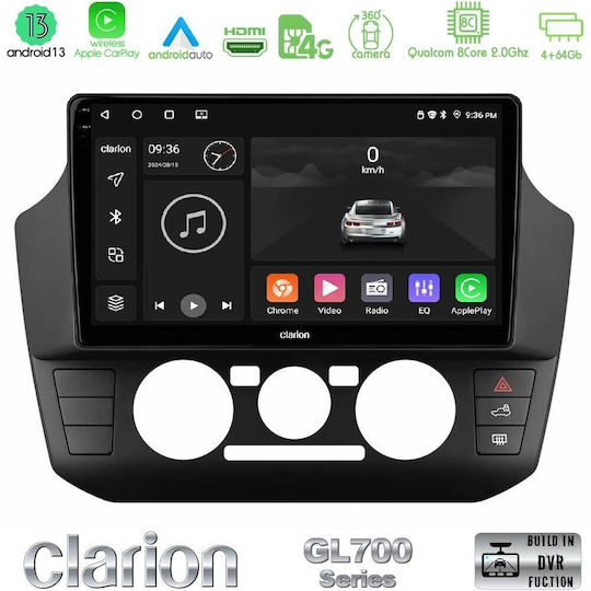 Clarion Ηχοσύστημα Αυτοκινήτου για Seat Mii Skoda Citigo 2017-2023 (Bluetooth/USB/WiFi/GPS/Apple-Carplay/Android-Auto) με Οθόνη Αφής 9"