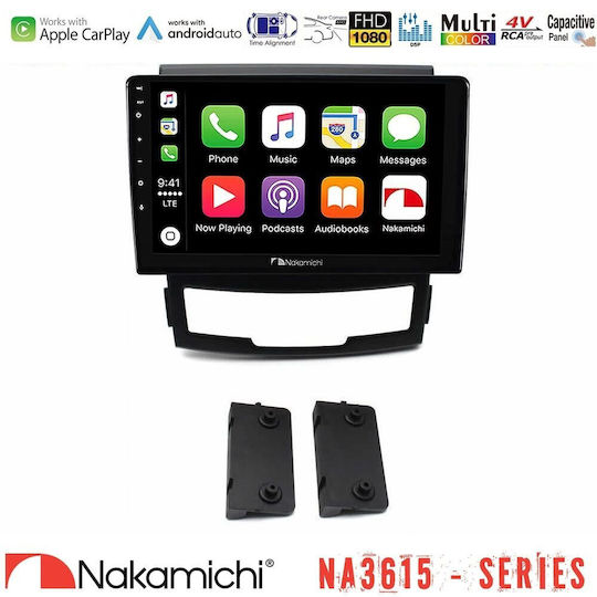 Nakamichi Ηχοσύστημα Αυτοκινήτου για Ssangyong Korando 2010-2014 (Bluetooth/USB/WiFi/GPS/Apple-Carplay/Android-Auto) με Οθόνη Αφής 9"