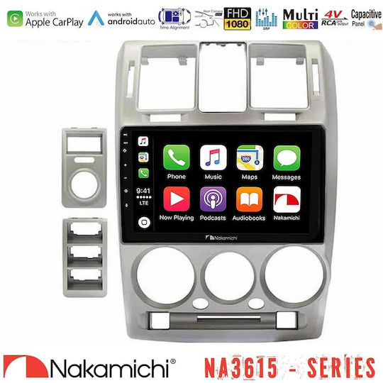 Nakamichi Ηχοσύστημα Αυτοκινήτου για Hyundai Getz 2002-2009 (Bluetooth/USB/WiFi/GPS/Apple-Carplay/Android-Auto) με Οθόνη Αφής 9"