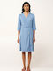 Vamp Summer Women's Robe Blue Rain