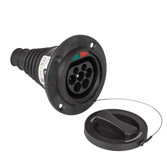 Priză Tip 2 Încărcare Mașină Electrică Ak-sc-e25 1 Fază 32a Masculin