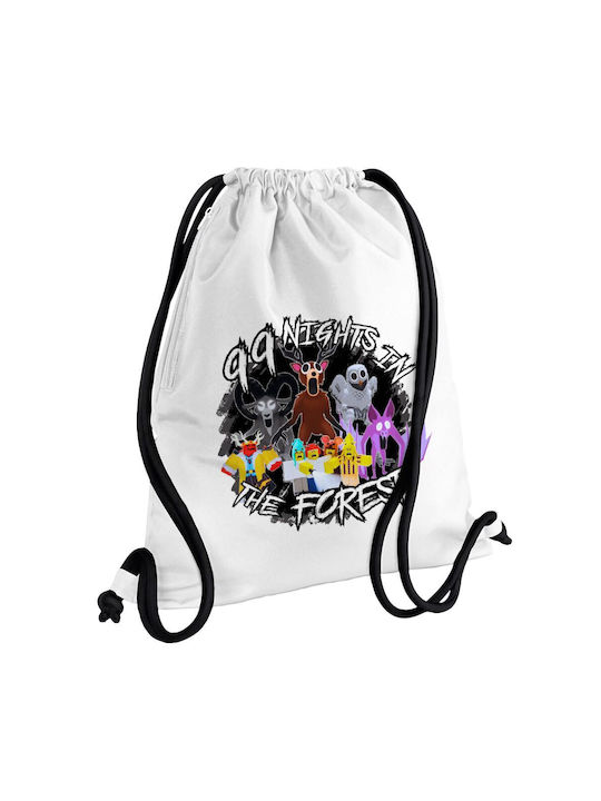 Koupakoupa Roblox 99 Nights In The Forest KP_33207 Gym Bag White Gym Backpack