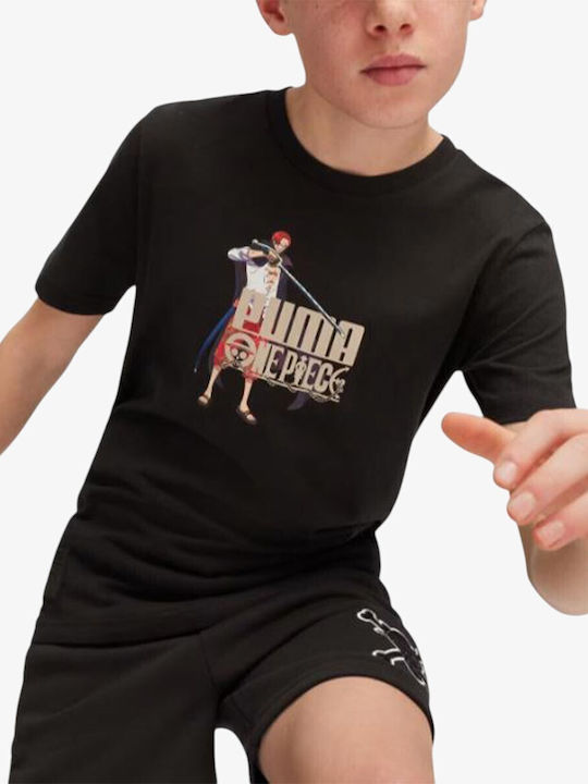 Παιδικό T-shirt Black Graphic Tee