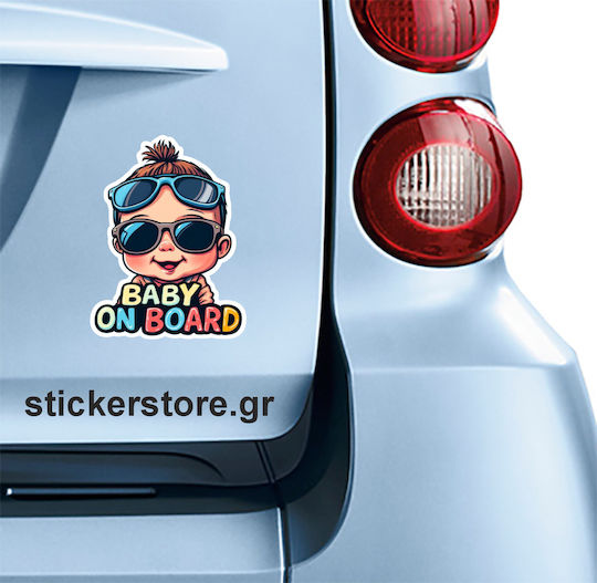 Αυτοκόλλητο Baby On Board No 270 Κωδ 52656