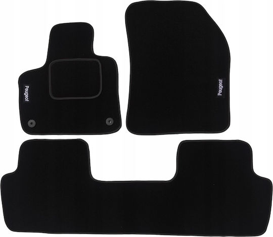Set Car Mats 4 Pieces Carpet Premium Peugeot 3008 2016-2020