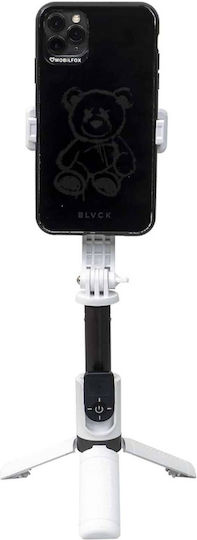 Selfie Stick Τρίποδο Κινητού Bluetooth Λευκό