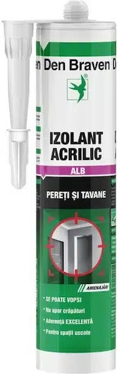 Акрилен Уплътнител Acryl-w Бял 280ml Den Braven D12002204
