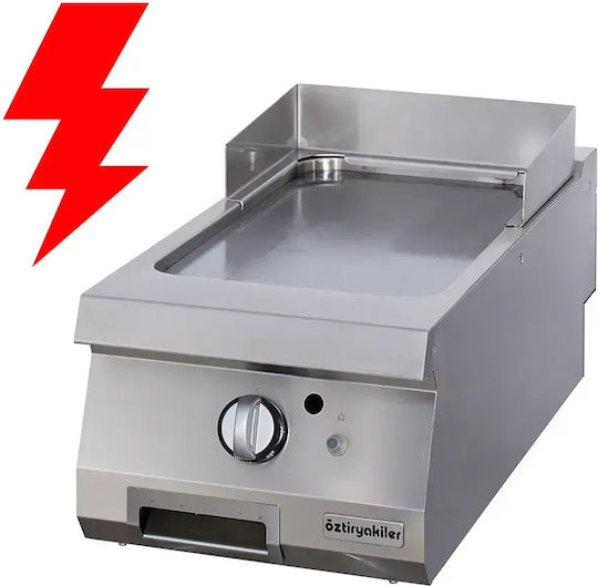 Oztiryakiler Placă Electrică Cromată De Gătit 40x90x28cm 6kW Cu Placă Plană