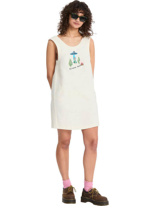 Dress Καλοκαιρινό Mini Φόρεμα Cream