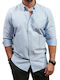 Long Sleeve Shirt in Narrow Fit Light Blue