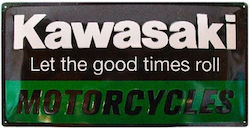 Großes Kawasaki Logo Aufkleber Lass Gute Zeiten Rollen