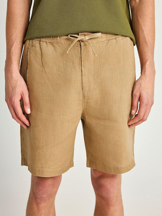 Funky Buddha Ανδρική Βερμούδα Chino Μπεζ