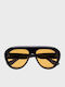 AV Sunglasses Γυναικεία Γυαλιά Ηλίου με Μαύρο Σκελετό και Πορτοκαλί Φακό LYRA-188