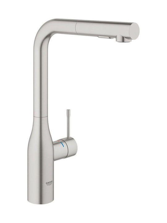 Grohe Μπαταρία Κουζίνας Πάγκου με Αποσπώμενο Ντ...