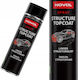 Novol Spray Paint With Brushed Finish Effect Black Textured Black 500ml