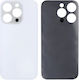 Apple iPhone 14 Pro Backcover Größeres Loch Silber Weiß Grade A