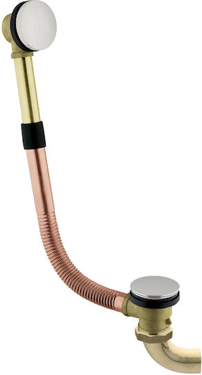 CGS Brass Valve with Overflow Silver