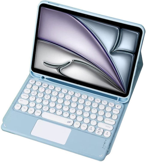 Bluetooth Keyboard Case Touchpad Ipad Air 13 Gen6 Blue