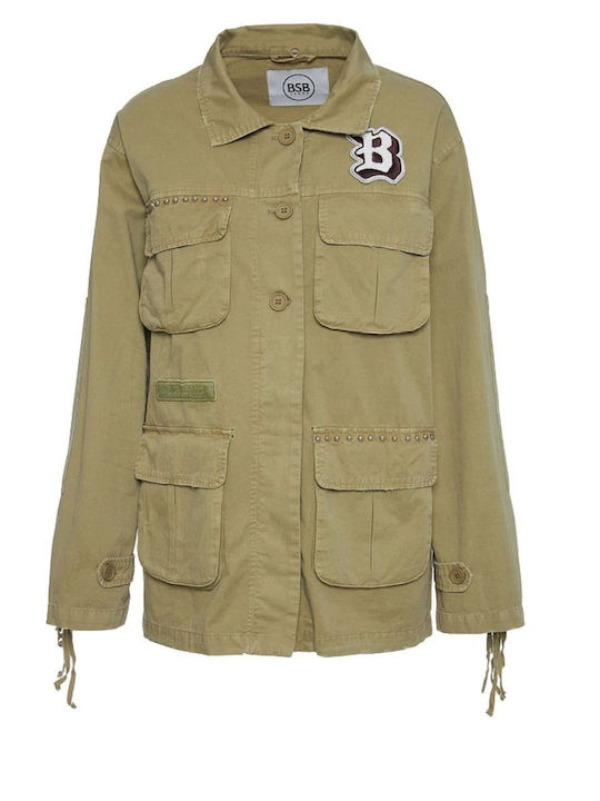 BSB Women's Jacket for Winter Khaki