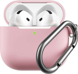 Keybudz Elevate Keychain Silicone Protective Case Airpods 4th Gen Blush Pink