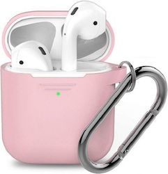 Class Culture Llc KeyBudz Elevate Keychain Протективен Силиконов Калъф За AirPods 1/2 Blush Pink