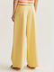 High Rise Women's Jean Pants Yellow