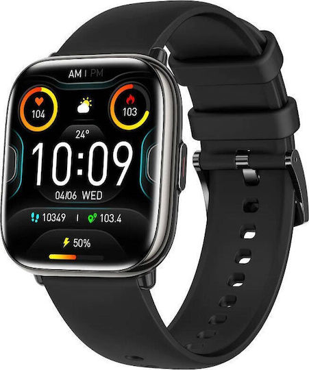 Έξυπνο Ρολόι Rubicon Smartwatch Rubicon Rncf31 Czarny Bt Call Συνομιλίες