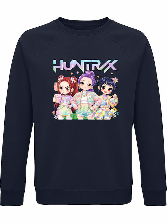 Kinder-Sweatshirt French Navy Huntrix Kpop Demon Hunter Frühling Ostern Edition