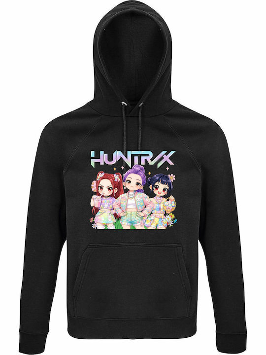 kirikoko Kinder-Sweatshirt mit Kapuze Black Hun...