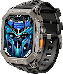 Rubicon Smartwatch Rncf24 Graues Silikon Bt Anrufe Gespräche