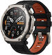 Amazfit T-Rex Ultra 2 Titanium 51mm Waterproof Smartwatch with Heart Rate Sensor Black
