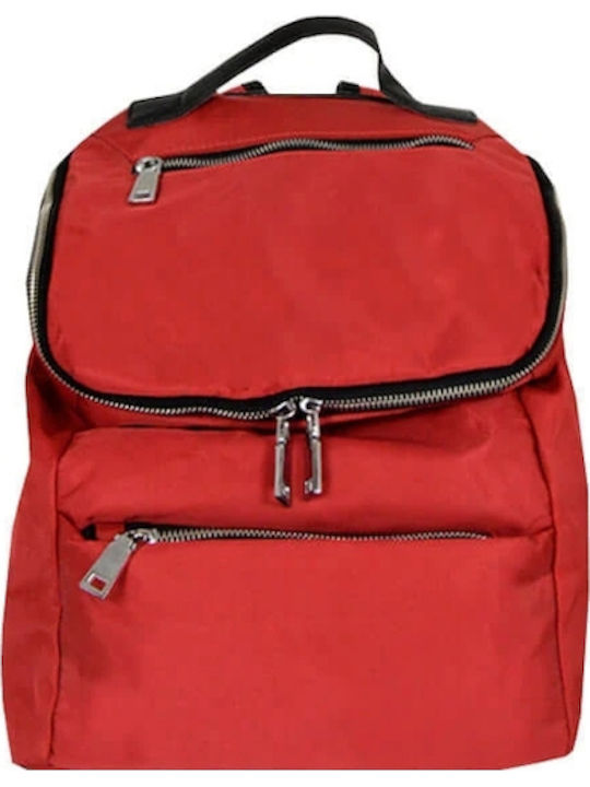 Rock Club Σχολική Τσάντα Πλάτης Κόκκινη