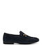 Suede Herren Mokassins in Blau Farbe