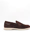 Suede Ανδρικά Loafers σε Καφέ Χρώμα