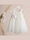 Piccolino Thea White Baptism Dress DR25S153 Ivory
