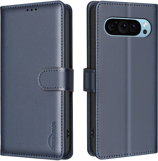 Binfen Series 12 Wallet Δερμάτινο Μπλε (Google Pixel 9 / 9 Pro)